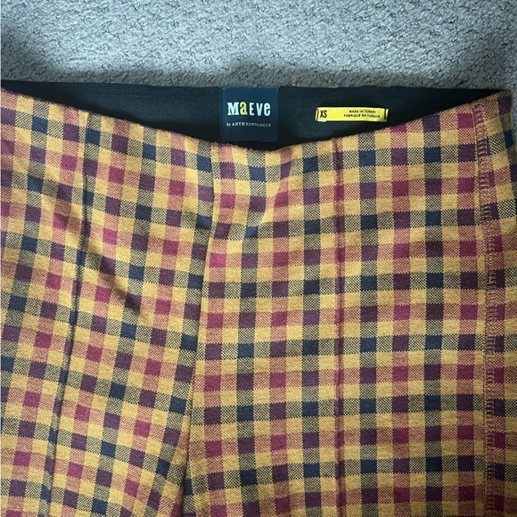 Anthropologie checkered kick flare pants - Picture 2 of 4
